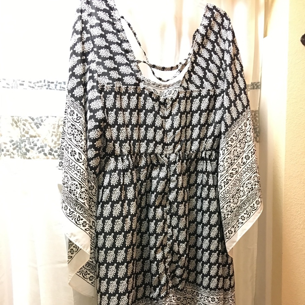 Xxl Palm Tree 🌴 design Tunic criss-cross Back